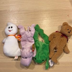 Set of 4 Beanie Baby